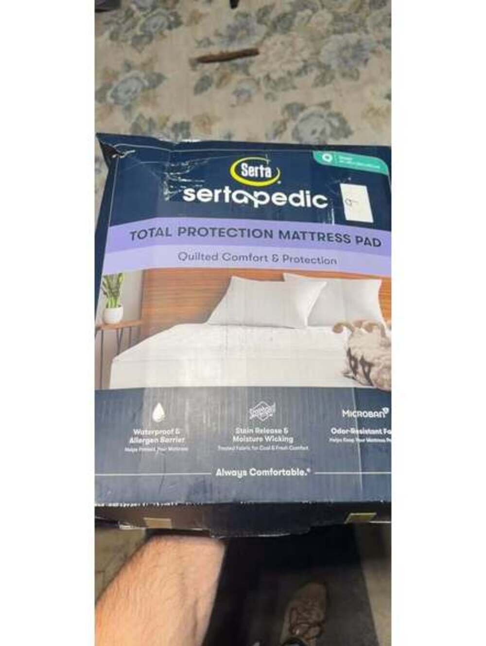 Serta Total Protection Queen Mattress Pad